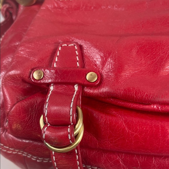 Francesco Biasia Red Leather Hobo Bag - Picture 10 of 13